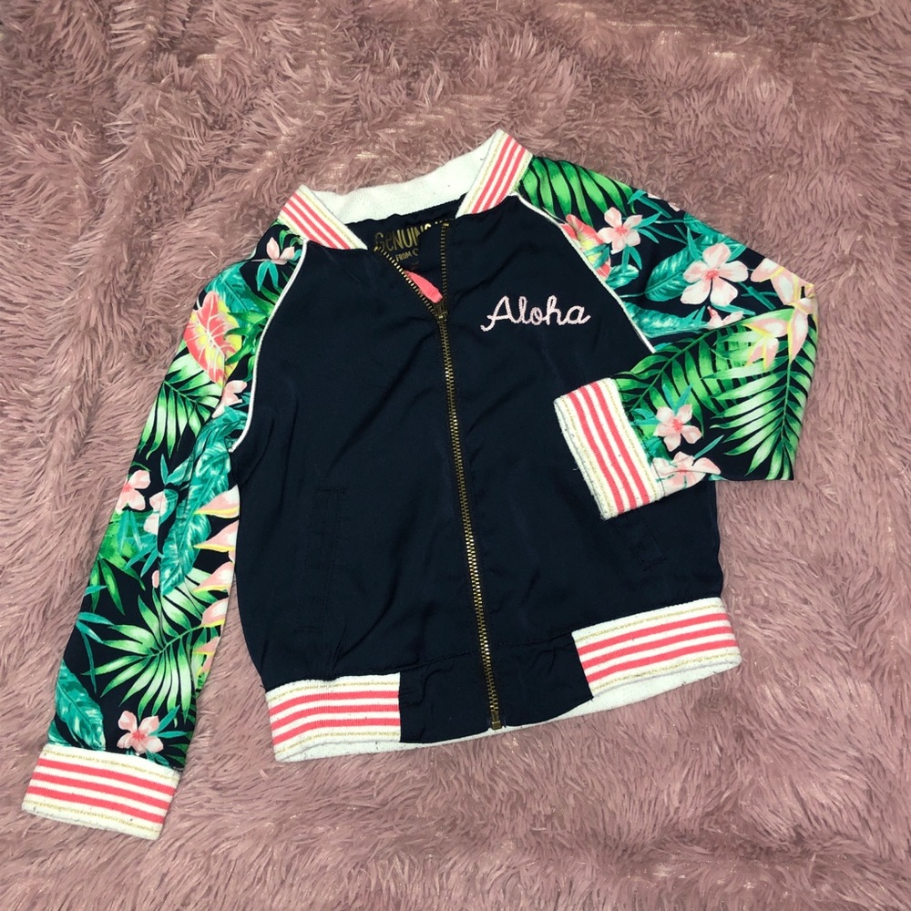 Toddler Hawaiian Bomber Jacket